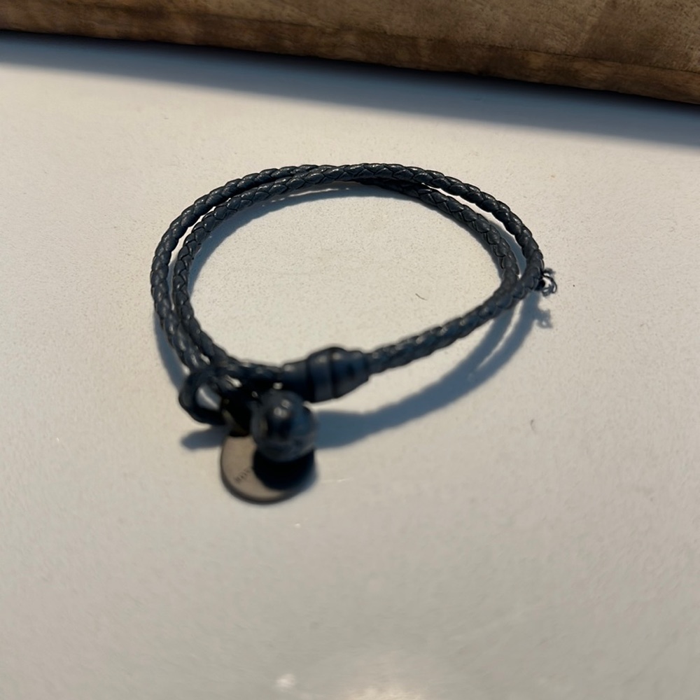 Bottega veneta mens leather bracelet